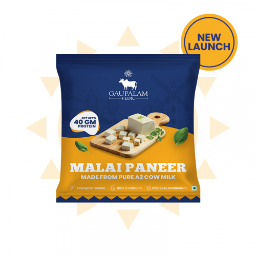 A2 Desi Cow Milk Malai Paneer - Upto 40gms Protein (A2 Desi Cow Milk Malai Paneer Trial)